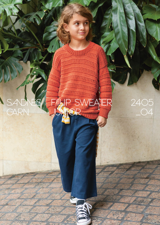 Fillip Sweater Junior 2405_04 Sandnes Garn
