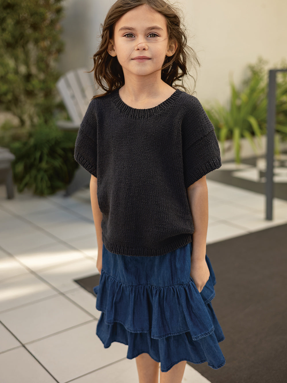 Mio Tee & Short Junior 2503_06 Sandnes Garn