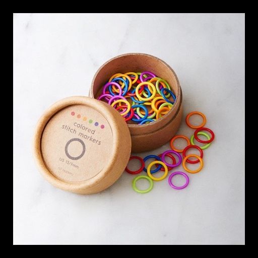 Colored ring stitch marker, small