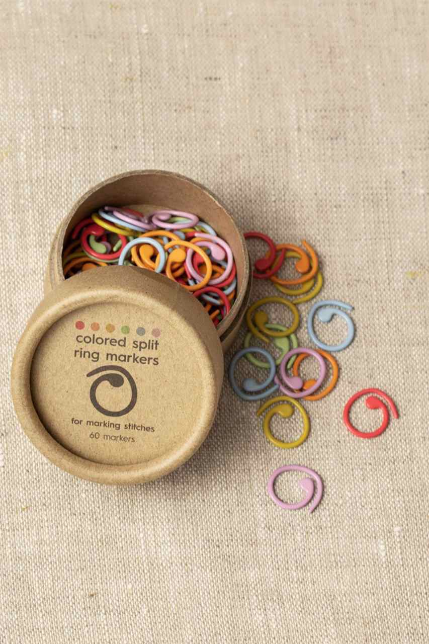 Colored split ring markers, medium