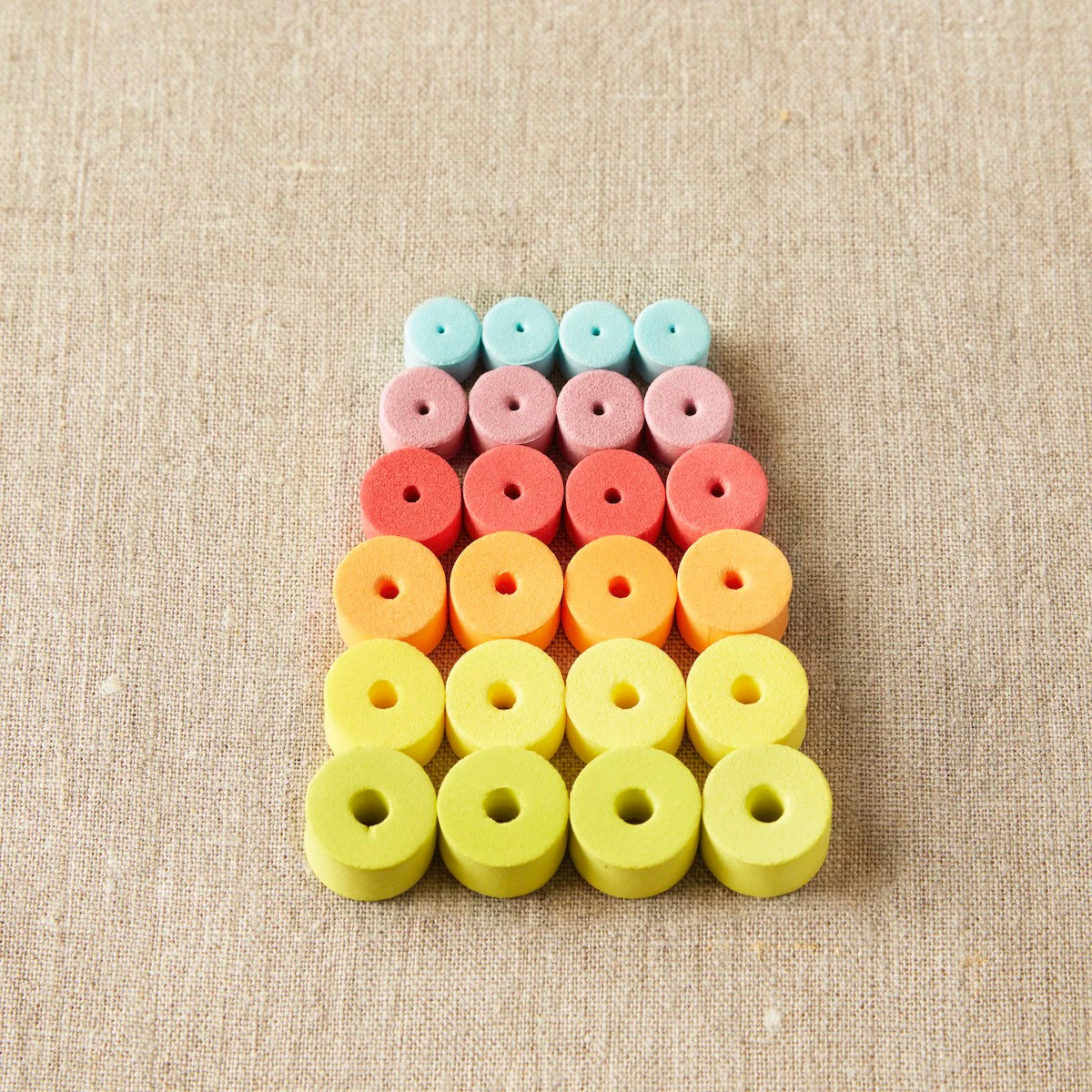 Colorful Stitch Stoppers by Cocoknits