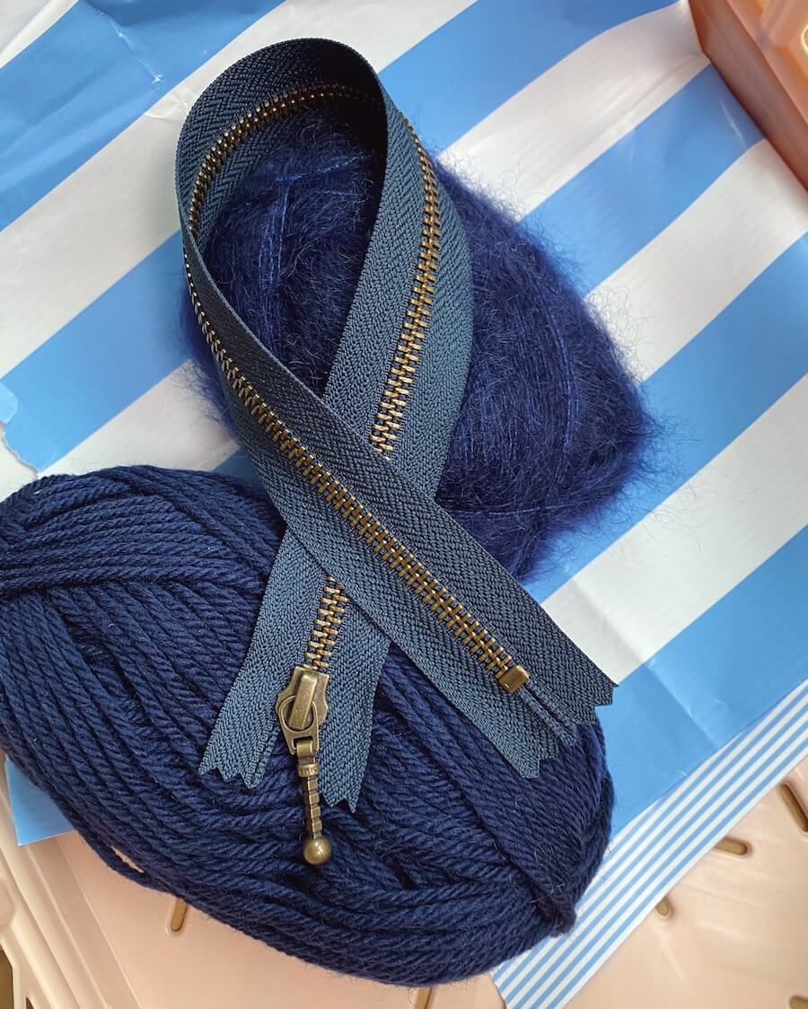 Reissverschluss 35cm, petite knit