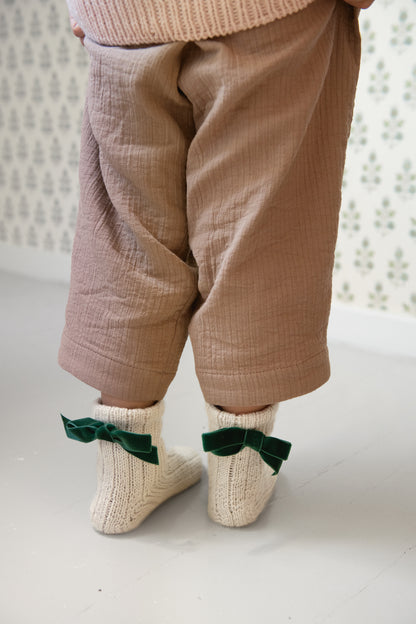 Bow Socks Junior Sandnes 2501