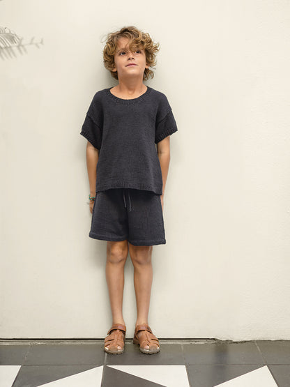 Mio Tee & Short Junior 2503_06 Sandnes Garn