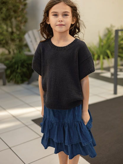 Mio Tee & Short Junior 2503_06 Sandnes Garn