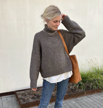 Chestnut Sweater Pattern - PetiteKnit