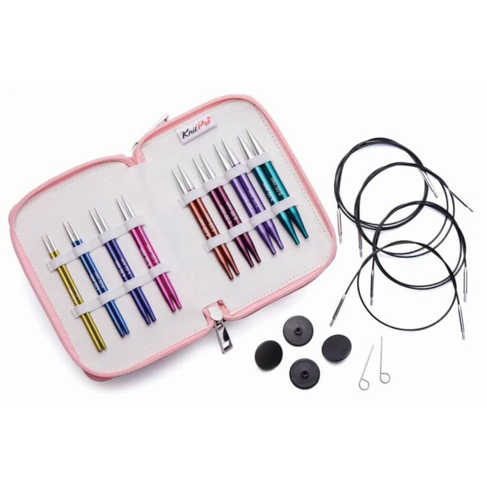 Zing Rundstricknadel Set mit austauschbaren Nadeln, 10cm