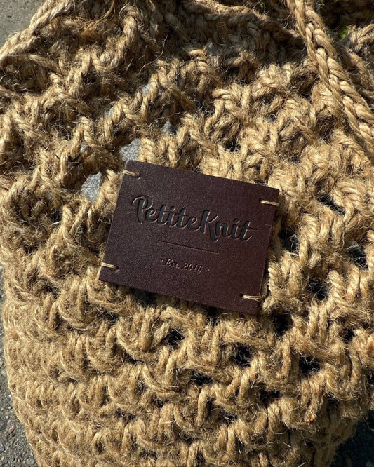 Label aus Leder , Petite knit
