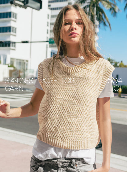 Rose Top by Sandnes Garn