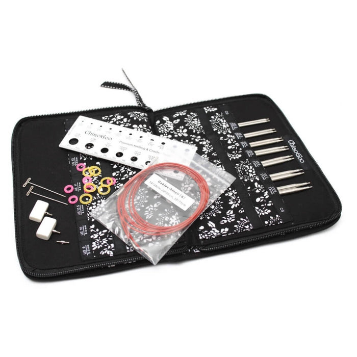 Chiaogoo Needle Set, Twist Red Lace 13cm